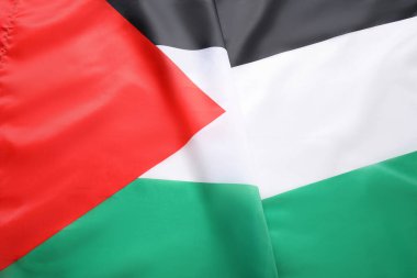 Arkaplan olarak Filistin bayrağı