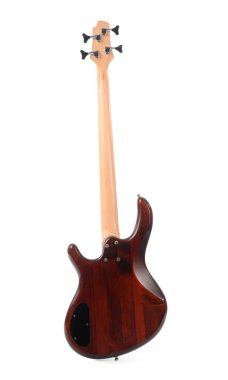 Beyaz arkaplanda elektro gitar