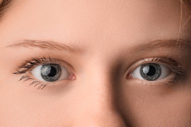 Güzel gözler, closeup genç kadın