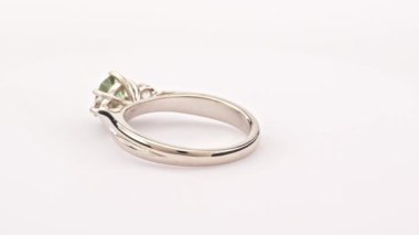 White Gold Blue Gemstone Ring