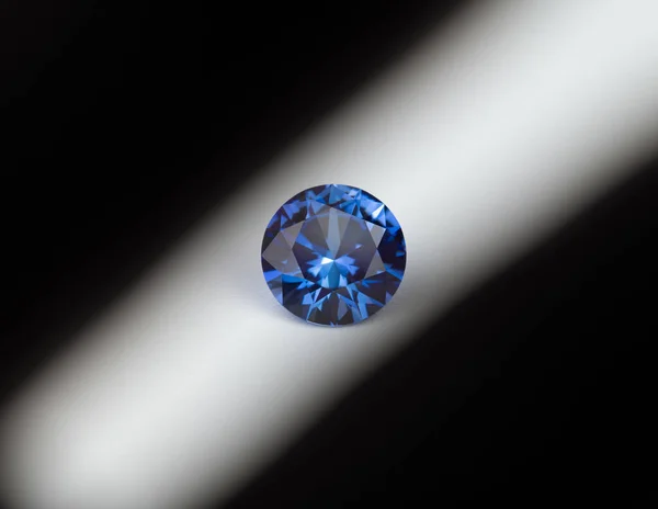 Niebieski Szafir Gemstone Kamień Szlachetny — Zdjęcie stockowe