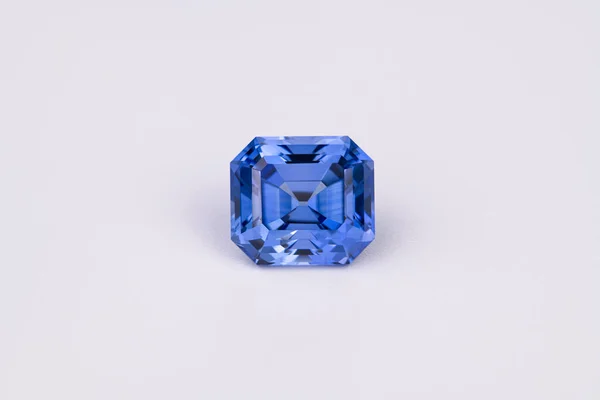 Blue Sapphire Gemstone Batu Yang Berharga — Stok Foto