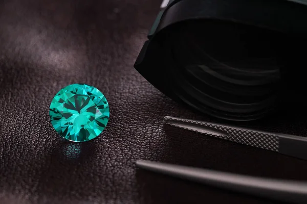 Turquoise Gemstone on Dark Background