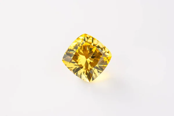 Preciosa Gema Diamante Amarillo — Foto de Stock
