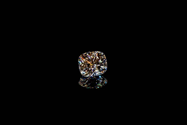 Diamond Black Background — Stock Photo, Image