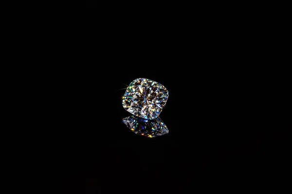 Diamante Fondo Negro — Foto de Stock
