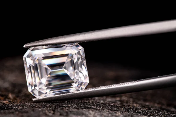 Diamant Smycken Tweezers Närbild — Stockfoto