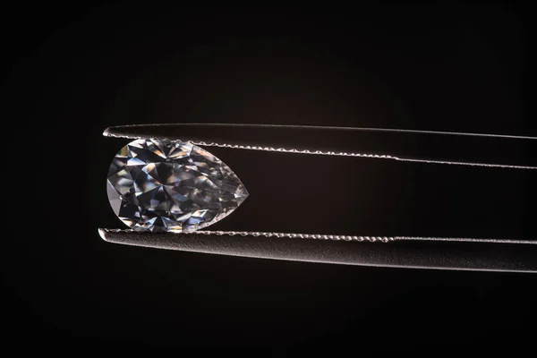 Päronskuren Grå Diamant — Stockfoto