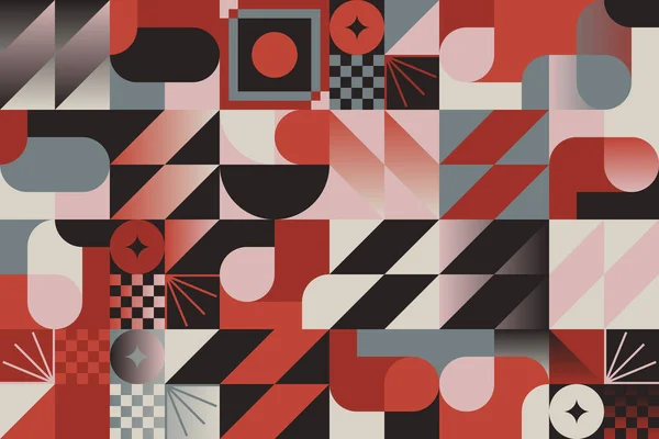 Diseño Gráfico Patrones Abstractos Inspirado Las Artes Estéticas Posmodernas Hechas — Archivo Imágenes Vectoriales