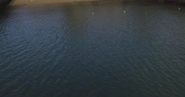 Saint Jean de Luz Körfezi 'nde, Atlantik' in Fransız sahilindeki Socoa kalesi..