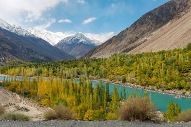 Pakistan Hunza 'da sonbahar sezonu