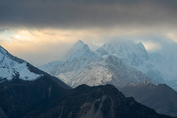 Landscape of mountain range in Pakistan