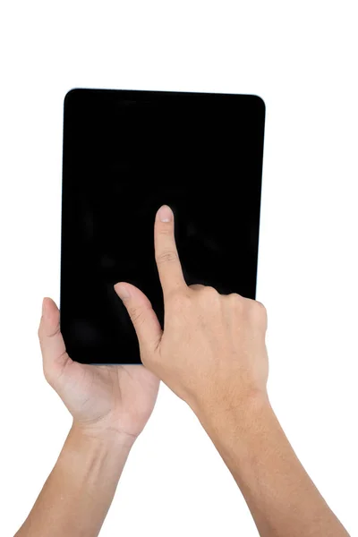 Hand Hand Mit Geräteisolation Auf Weiß — Stockfoto