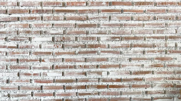 Старый Обломки Белого Кирпича Стены Текстуры Фона — стоковое фото