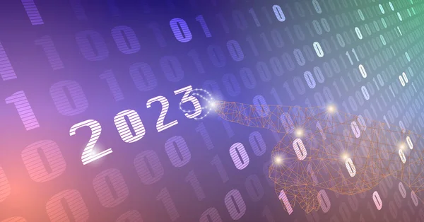 Цифровой Номер Новым 2023 Годом — стоковый вектор