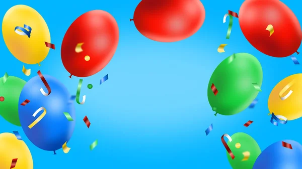 Luftballon Kulisse Für Feiern — Stockvektor