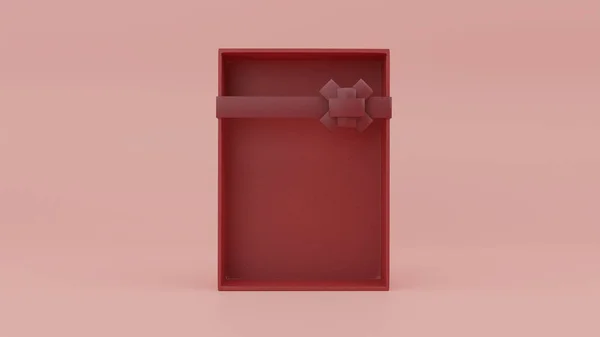 Візуалізація Порожня Елегантна Подарункова Коробка — стокове фото
