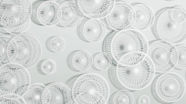 Çemberlerin soyut sırtı