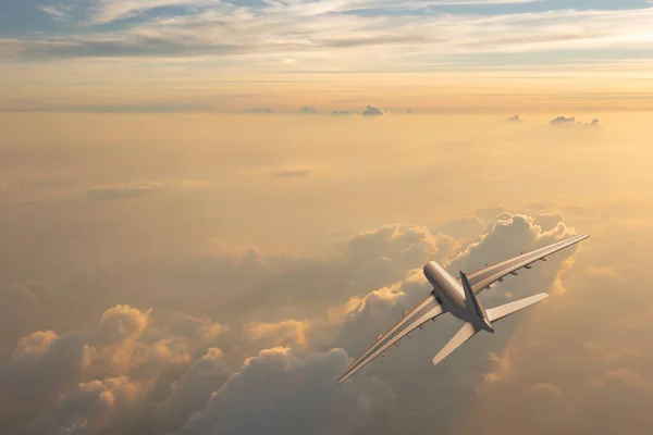 Gökyüzünde Bir Hava Uçağı Var — Stok fotoğraf