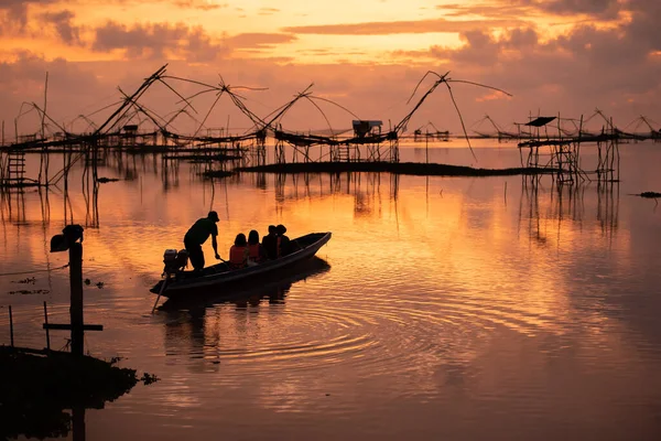 Grúa Local Pescador Tailandia —  Fotos de Stock