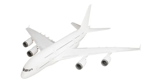 Repülőgép Mockup Illusztráció Izolátum Hirdetéshez — Stock Fotó
