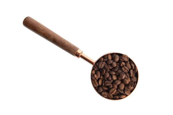 Measuring Coffee Spoon Isolate Whie — Stock Photo, Image
