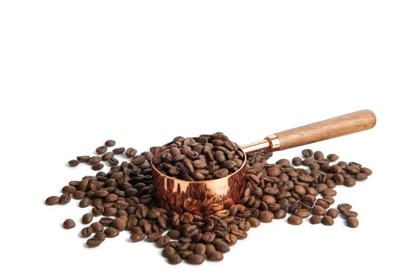 Mätning Kaffesked Isolat Whie — Stockfoto