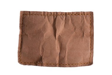 Boş deri kot etiketi izole et