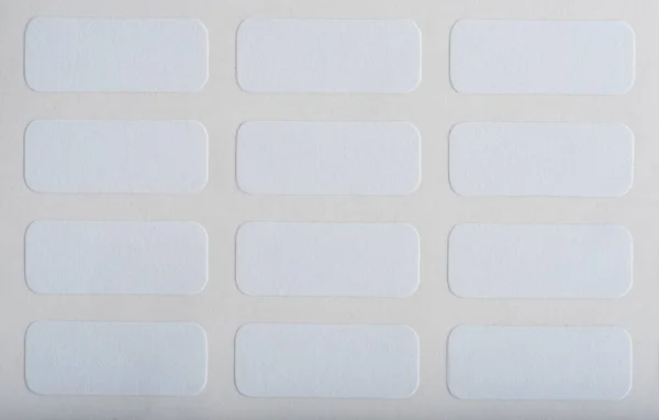 Weiße Aufkleber Papier Tag Isolieren — Stockfoto