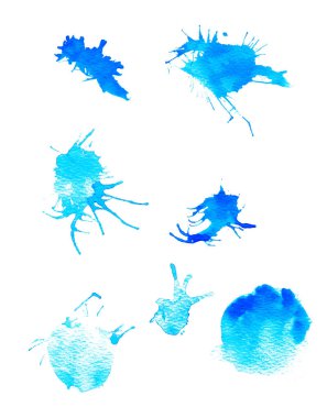 suluboya ve akrilik fırça izole et