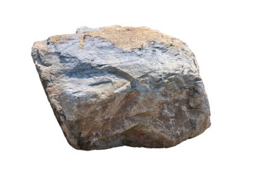 Bahçedeki süsleme için ağır taş beyazı izole eder.