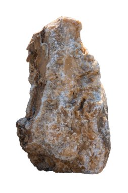 Bahçedeki süsleme için ağır taş beyazı izole eder.