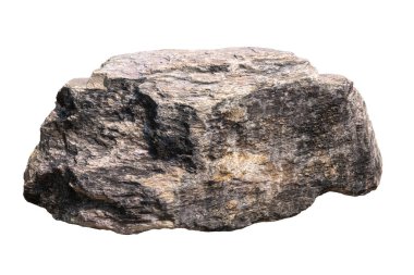 Bahçedeki süsleme için ağır taş beyazı izole eder.