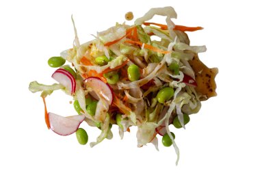 Veteriner soslu soya soslu salata.