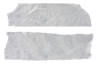 Beyaz bant kağıdı beyaza izole edildi