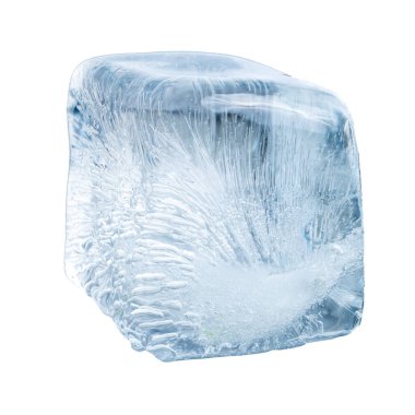 Küp buzun içindeki hava ve kabarcıkları kapat