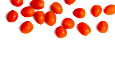 Bir sebze fotoğrafı, beyaz arka planda kraliçe domates, 45 Mp yüksek çözünürlüklü kamera ile çekilmiş..