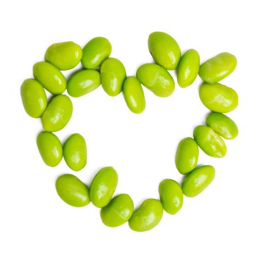 Yüksek çözünürlüklü Japon bezelyelerinin üst görüntüsü istiflenmiş odak tekniği kullanılarak çekildi.