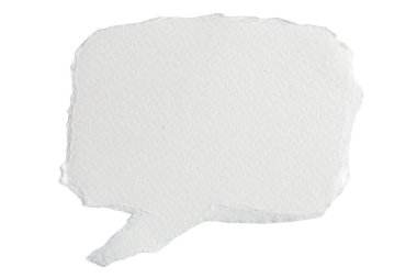 Not kağıdı, yüksek çözünürlüklü bir kamerayla çekilen mesajlar için konuşma baloncuklarına ayrılır..