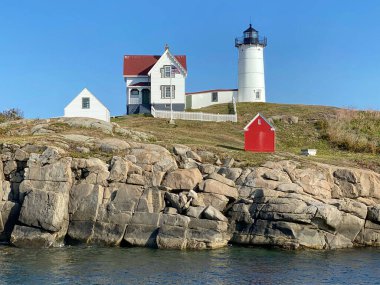 Nubble Lighthouse in York, Maine USA clipart