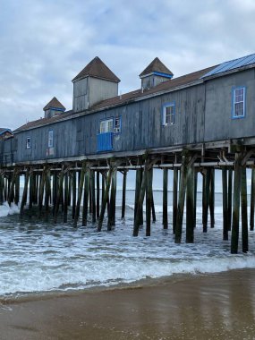 Maine ABD, York 'taki Old Orchard Beach Rıhtımı