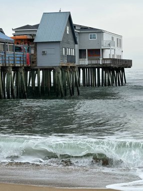 Maine ABD, York 'taki Old Orchard Beach Rıhtımı