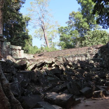 Angkor Wat, Kamboçya, Asien 'deki antik harabeler.