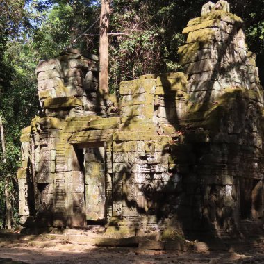 Angkor Wat, Kamboçya, Asien 'deki antik harabeler.