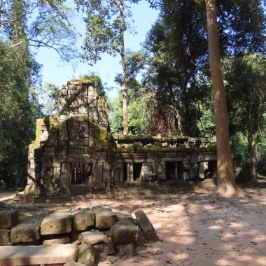 Angkor Wat, Kamboçya, Asien 'deki antik harabeler.