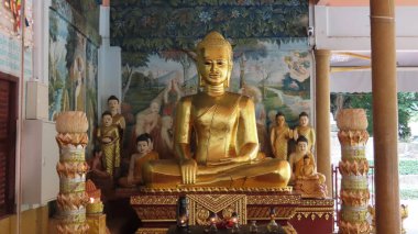 Siem Rep, Kamboçya 'da küçük bir tapınakta güzel sanatlar, 22.12.2024