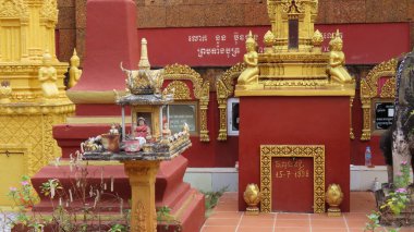 Siem Rep, Kamboçya 'da küçük bir tapınakta güzel sanatlar, 22.12.2024