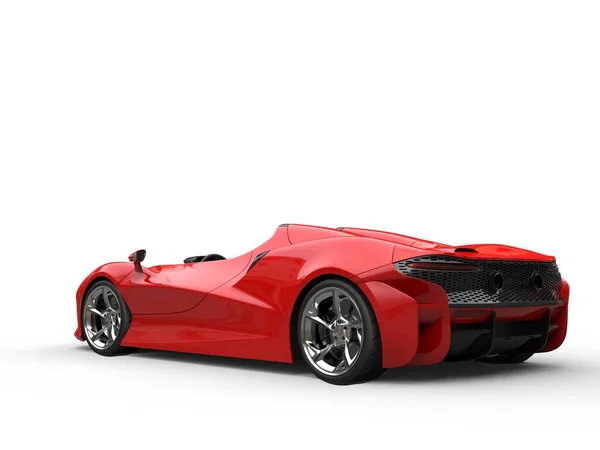 Modern Red Sports Supercar Back View — Stock Photo, Image