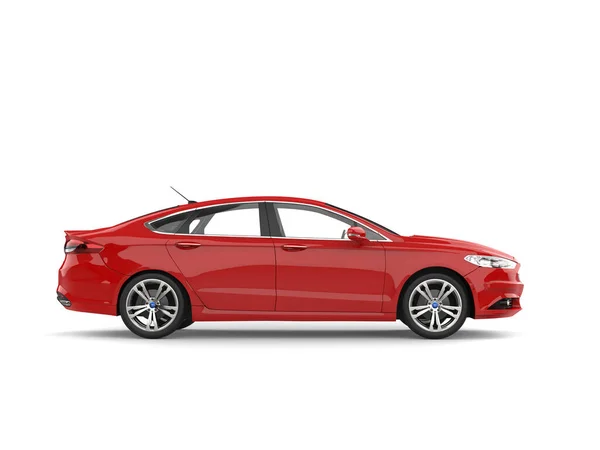 Red Ford Mondeo 2015 2018 Oldalnézet — Stock Fotó