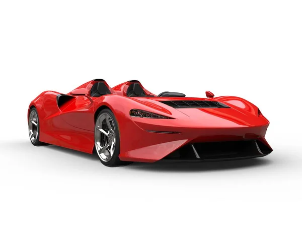 明亮的红色现代超级概念车 — 图库照片